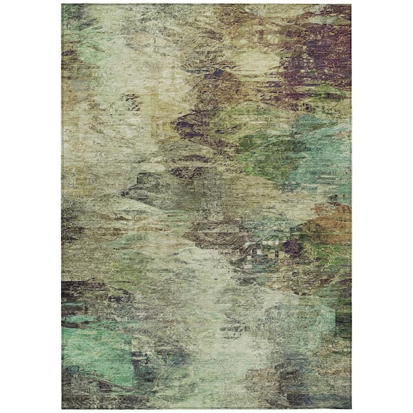 Addison Rugs Chantille ACN592 Beige 5 ft. x 7 ft. 6 in. Machine Washable Indoor/Outdoor Geometric Area Rug