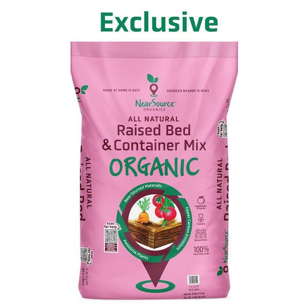 Organic Raised Bed and Container Mix Soil 1.5 cu. ft., Peat Free, OMRI Listed