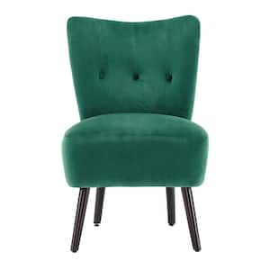 Green 22.5" Wide Tufted Accent Side Chair