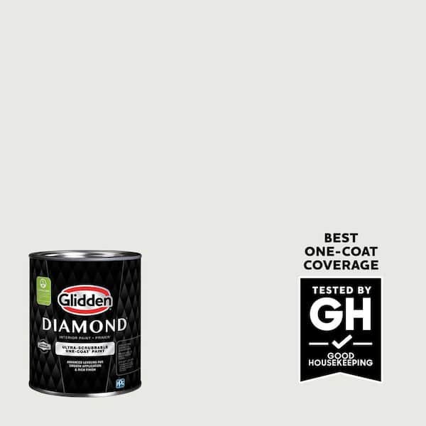 Glidden Diamond 1 qt. PPG1010-1 Pegasus Flat/Matte Interior Paint with Primer