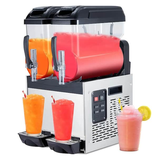 810 Oz /24L Commercial Slushy Machine, 700 Watts, Self-Cleaning, Stainless Steel, Snow Cone Machine