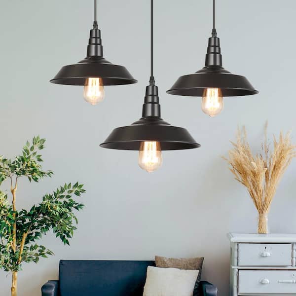 Modern Farmhouse Black Pendant Light, Hanging Kitchen Lights At Home Depot