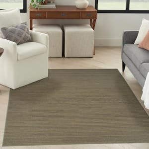 Washable Essentials Green 5 ft. x 7 ft. All-over design Contemporary Area Rug