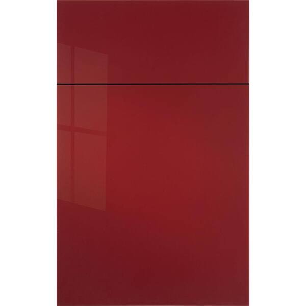 InnerMost 14x12 in. Novato Acrylic Cabinet Door Sample in Imperial Red
