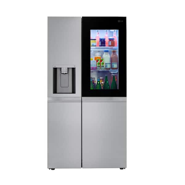 27 cu. ft. Side by Side Refrigerator with InstaView and Dual Ice Maker with Craft Ice in PrintProof Stainless Steel