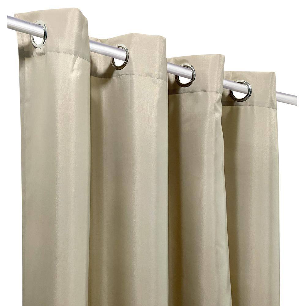 Linen Light Filtering Outdoor Grommet Curtain Panels, 50 x 84