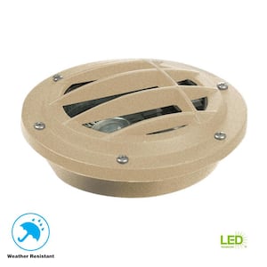 Low-Voltage 4.5-Watt Sand Outdoor Integrated LED Landscape Well Light
