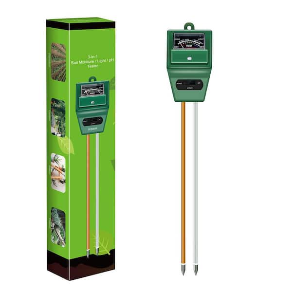 Unbranded 3 in 1 Portable Outdoor Soil Moisture/Light/pH Tester Gardening Tool Kits for Plant Care, Green