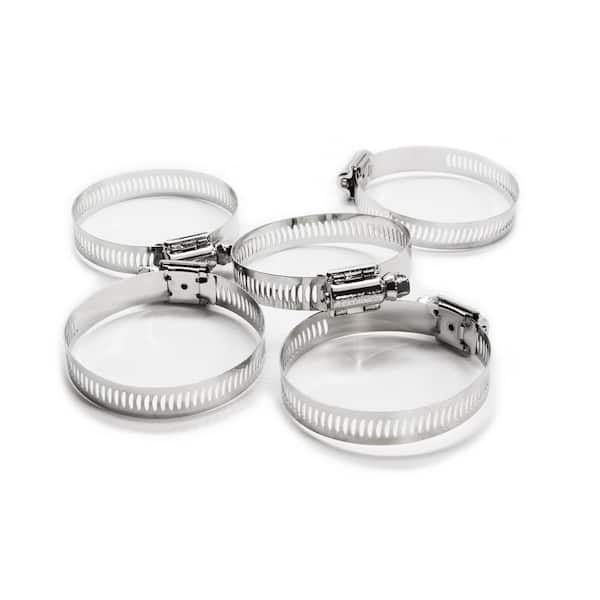 FOREVERBOLT Marine Grade 300 Series Stainless Steel, SAE #32 Worm Gear Hose Clamps treated with NL19