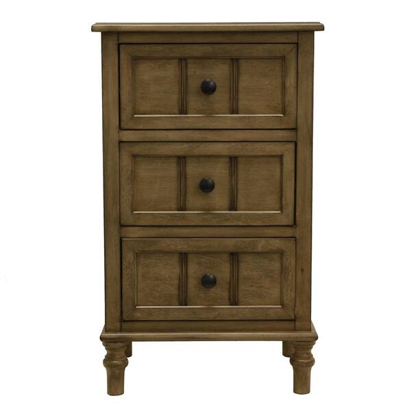 Decor Therapy Antique Oak 3-Drawer Chest