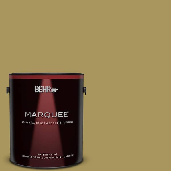 BEHR MARQUEE 1 gal. #370F-6 Mossy Rock Flat Exterior Paint & Primer