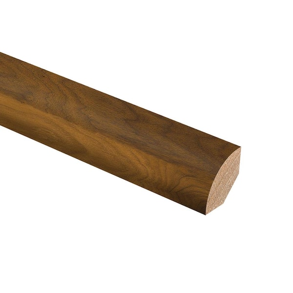 Zamma Walnut Clay 3/4 in. Thick x 3/4 in. Wide x 94 in. Length Hardwood Quarter Round Molding