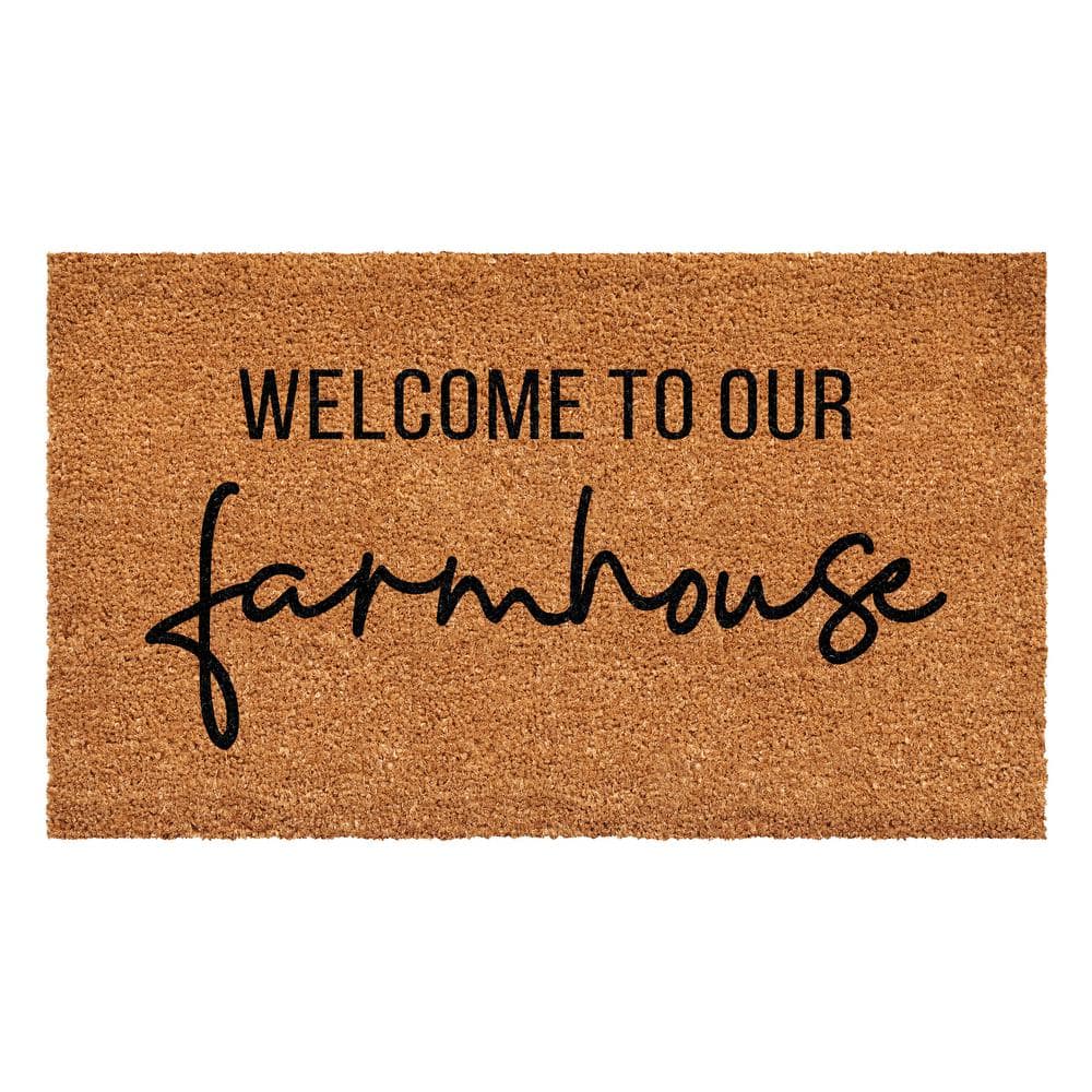 Calloway Mills 107372436 Modern Natural Welcome Doormat 24 x 36