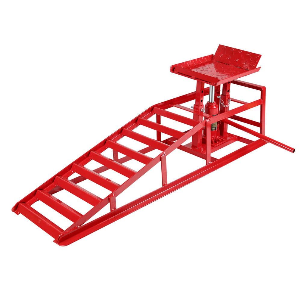Heavy-Duty Hydraulic Car Ramps 5-Ton High-Lift Vehicle Service Ramps for Oil Changes and Garage Repair 2-Pack price history on PriceWatchPro