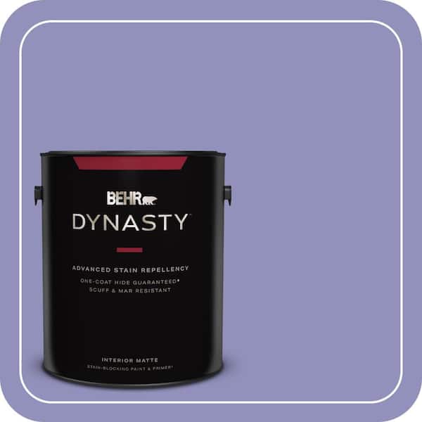 BEHR DYNASTY 1 gal. #PPU16-05 Lily of the Nile Matte Interior Stain-Blocking Paint & Primer