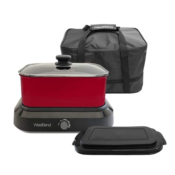 West Bend 5 QT. Versatility Cooker, Includes Bag and Lid, Red