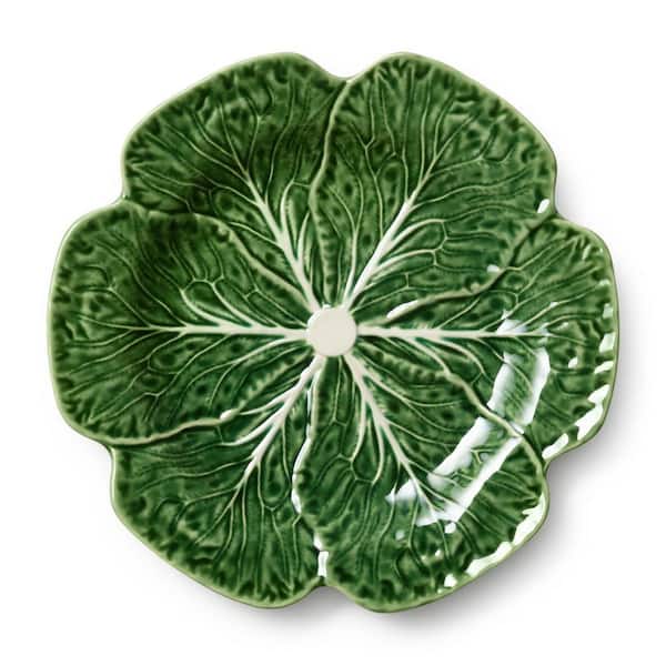 Le Jardin 11 in. Cabbage Green 3-D Dinner Plate (Set of 4)