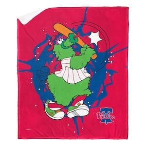 MLB Mascots Phillies Silk Touch Sherpa Multicolor Throw