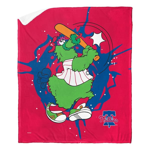 THE NORTHWEST GROUP MLB Mascots Phillies Silk Touch Sherpa Multicolor Throw