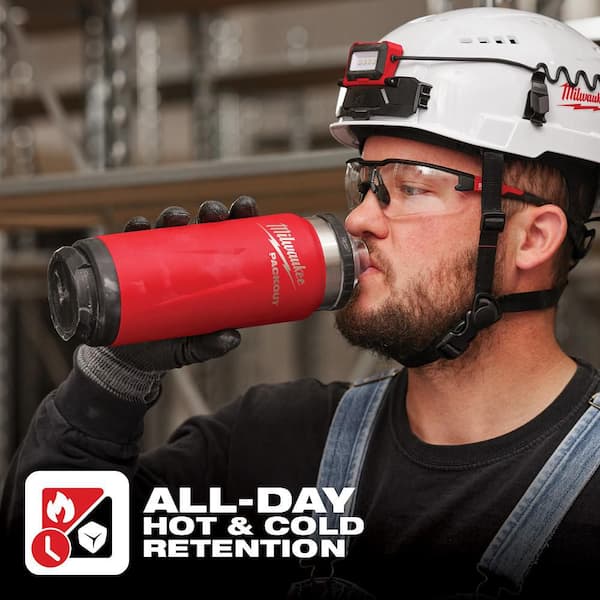 PACKOUT Red 24 oz. Insulated Bottle W/Chug Lid