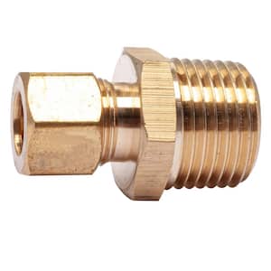 LTWFITTING 3/16 in. O.D. Comp x 1/8 in. MIP Brass Compression Adapter  Fitting (5-Pack) HF683205 - The Home Depot