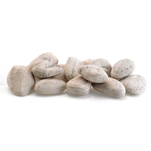 Cottage White Lite Stones - 15 Stone Set Includes 2 lbs. Small Lava Rock