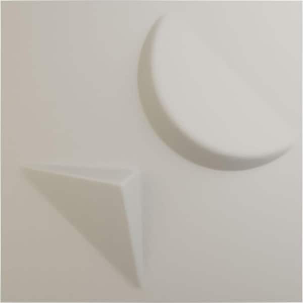 Ekena Millwork 11-7/8"W x 11-7/8"H Apollo EnduraWall Decorative 3D Wall Panel, Satin Blossom White (12-Pack for 11.76 Sq.Ft.)