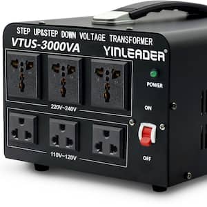 Cantonape 5000 VA spanningstransformator, 110 volt spanningsomvormer ringkern transformator - 5000 Watt stroomomvormer - In: 110V of 220V / Out: 110V en 220V, Step Up/Down Converter