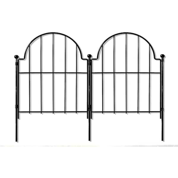 13.2 in. H Arched Rustproof Metal No Dig Fence Garden Fence Border