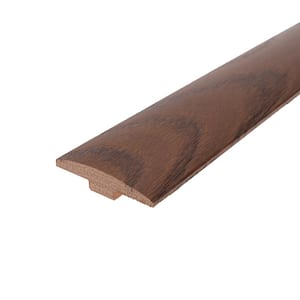 Kenya 0.28 in. Thick x 2 in. Wide x 78 in. Length Flat Gloss Wood T-Molding