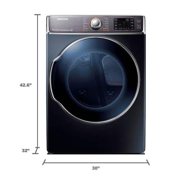 新品 numberA PRO CARE smart dryer NUM-1200 Samsung 30 in. W 9.5 cu. ft. Electric Dryer with Steam in Onyx