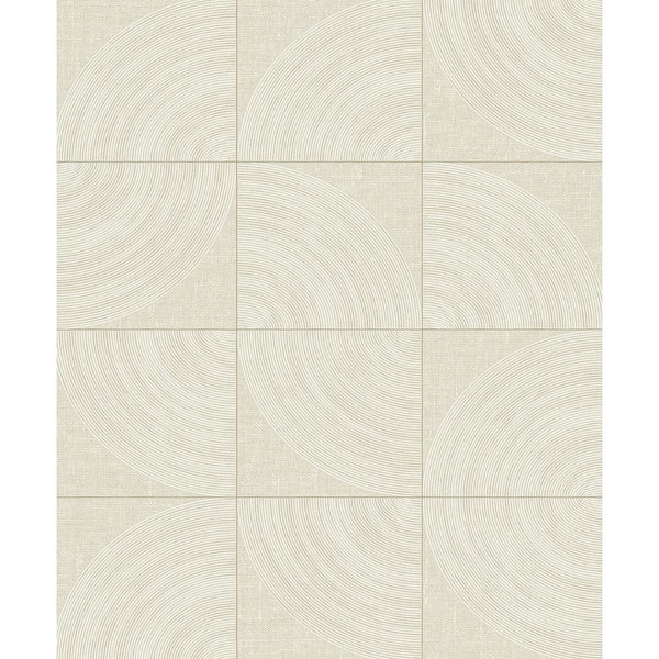 Seabrook Designs 57.5 sq. ft. Tan and Metallic Champagne Coir Non-Woven ...