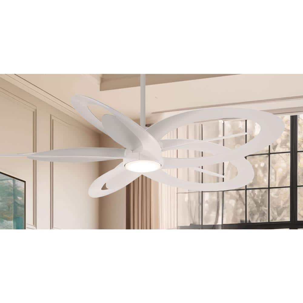 MINKA-AIRE Pinup 60 in. Indoor Flat White Novelty Ceiling Fan with