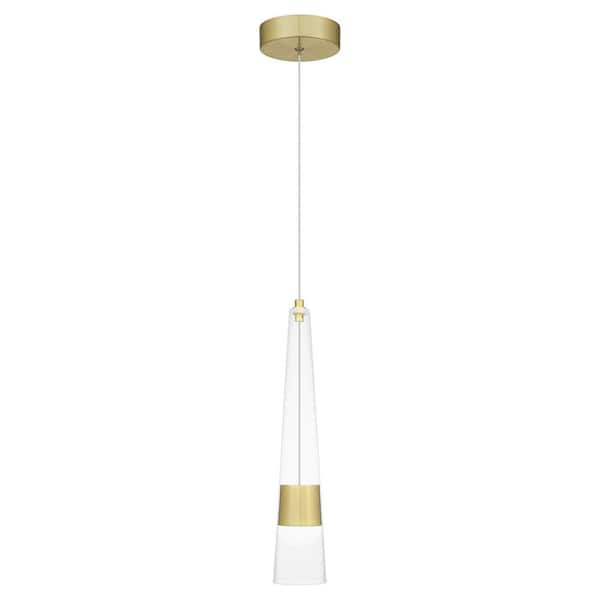 Quoizel Zia Integrated LED Satin Gold Mini Pendant