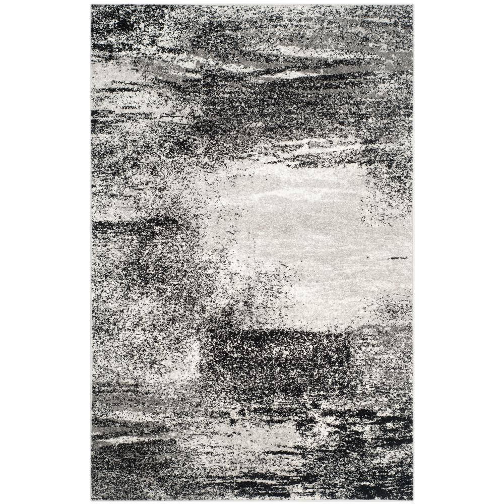 Adirondack Silver Multi 4' x 6' Hand-Knotted Easy Care Rug