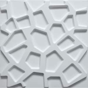 Falkirk Ross 2/25 in. x 19.7 in. x 19.7 in. White PVC Brick 3D Decorative Wall Panel 10-Pack