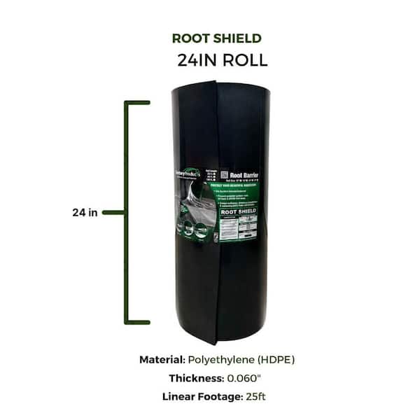 Unbranded Century Products 2 ft. x 25 ft. Root Shield Water Barrier 60 mil