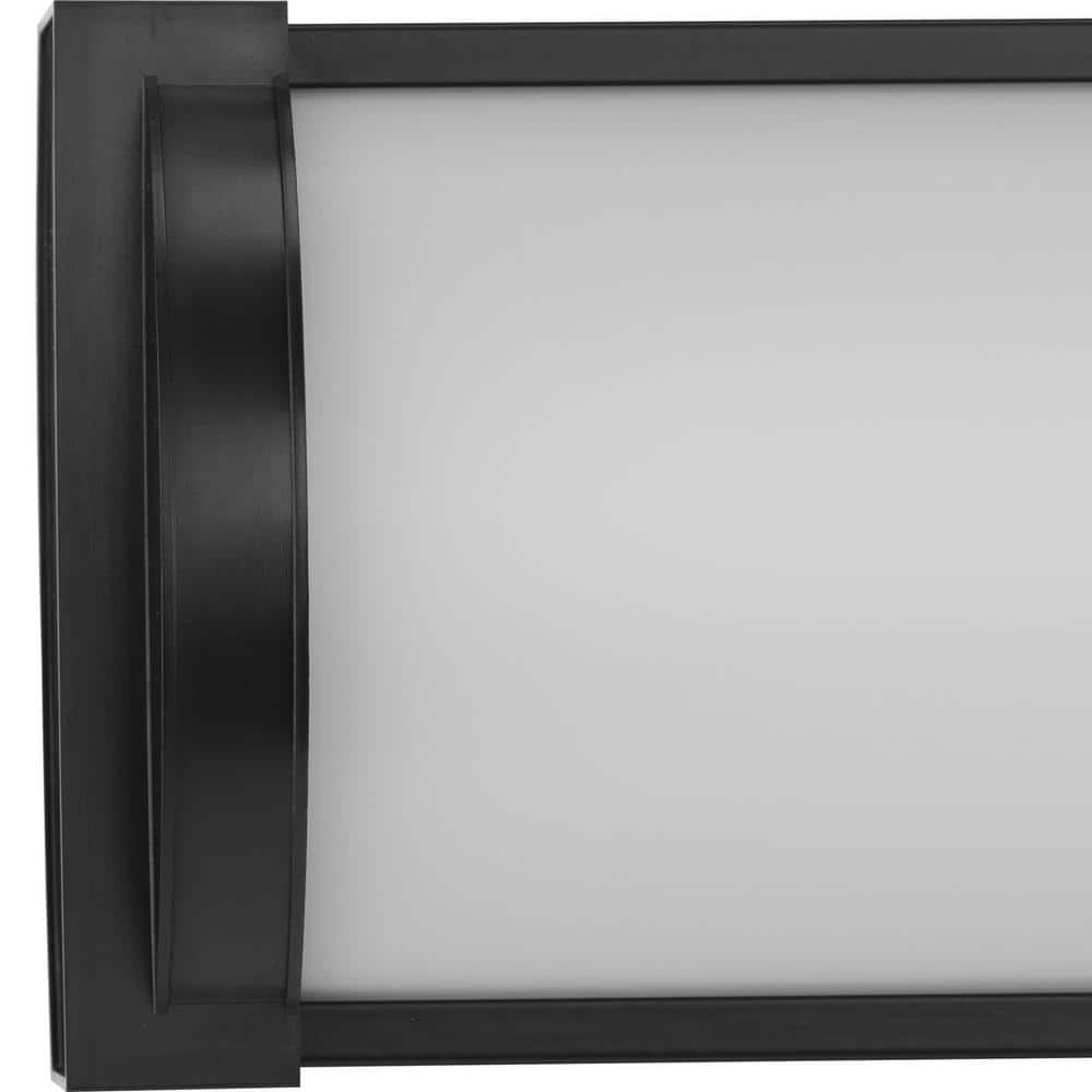 Matte Black 32" LED Linear Vanity Light with Acrylic Shade
