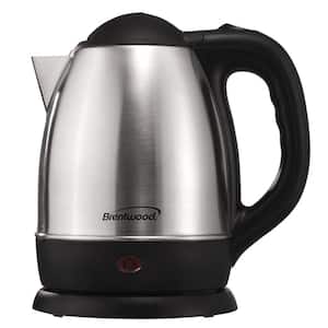 6.3-Cup Stainless Steel Electric Cordless Tea Kettle 1000w (Brushed)