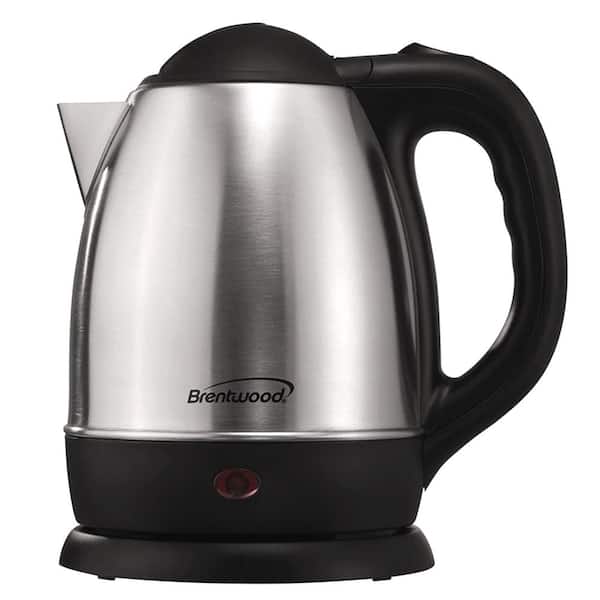 Brentwood 6.3-Cup Stainless Steel Electric Cordless Tea Kettle 1000w (Brushed)