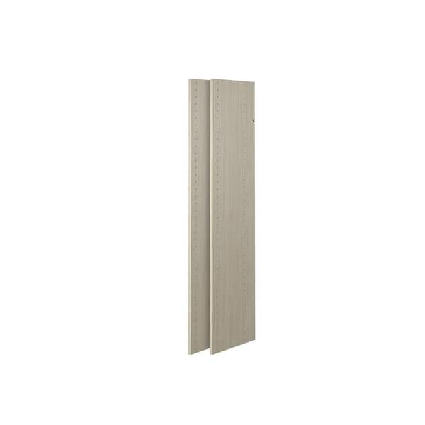 Closet Evolution 14 in. x 48 in. Rustic Grey Wood Vertical Panels (2-Pack)