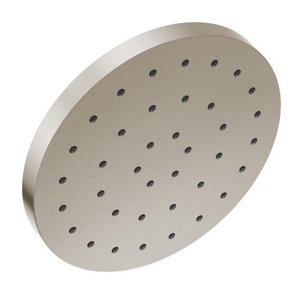 Delta 1-Spray Patterns 2.5 GPM 12 in. Wall Mount Fixed Shower Head with H2Okinetic in Lumicoat Stainless