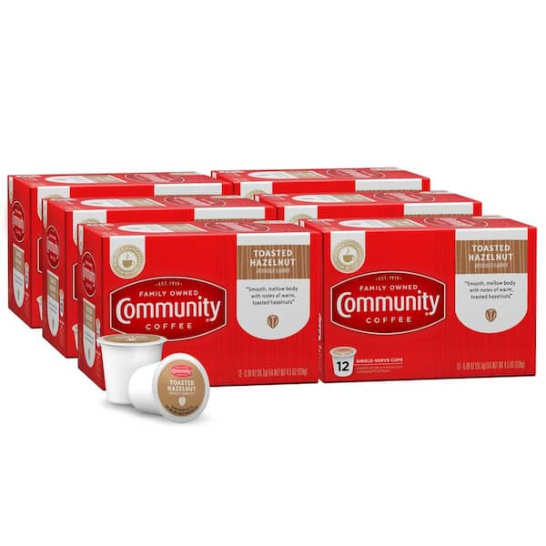 Community Coffee Toasted Hazelnut Premium Single Serve Cups (72-Pack)