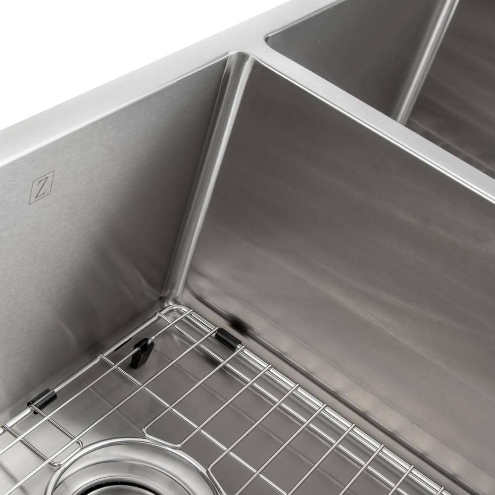 Anton 33" Stainless Steel Double Bowl Undermount Kitchen Sink
