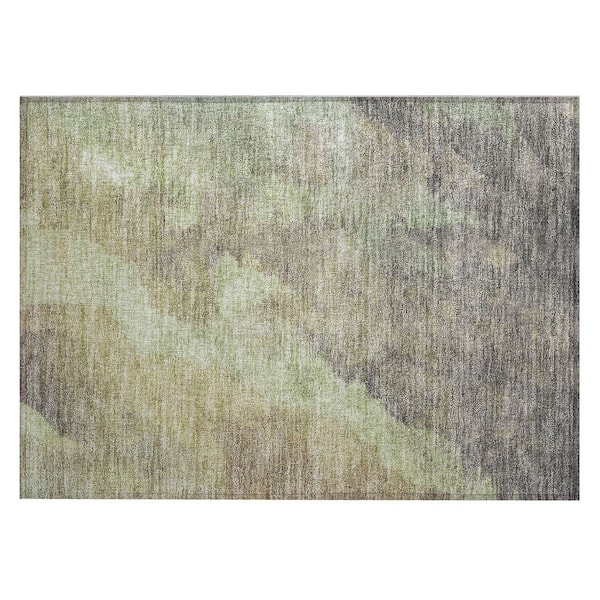 Chantille Machine Washable Indoor/Outdoor Abstract ACN1983 Aloe 2 ft. x 3 ft. Accent Rug