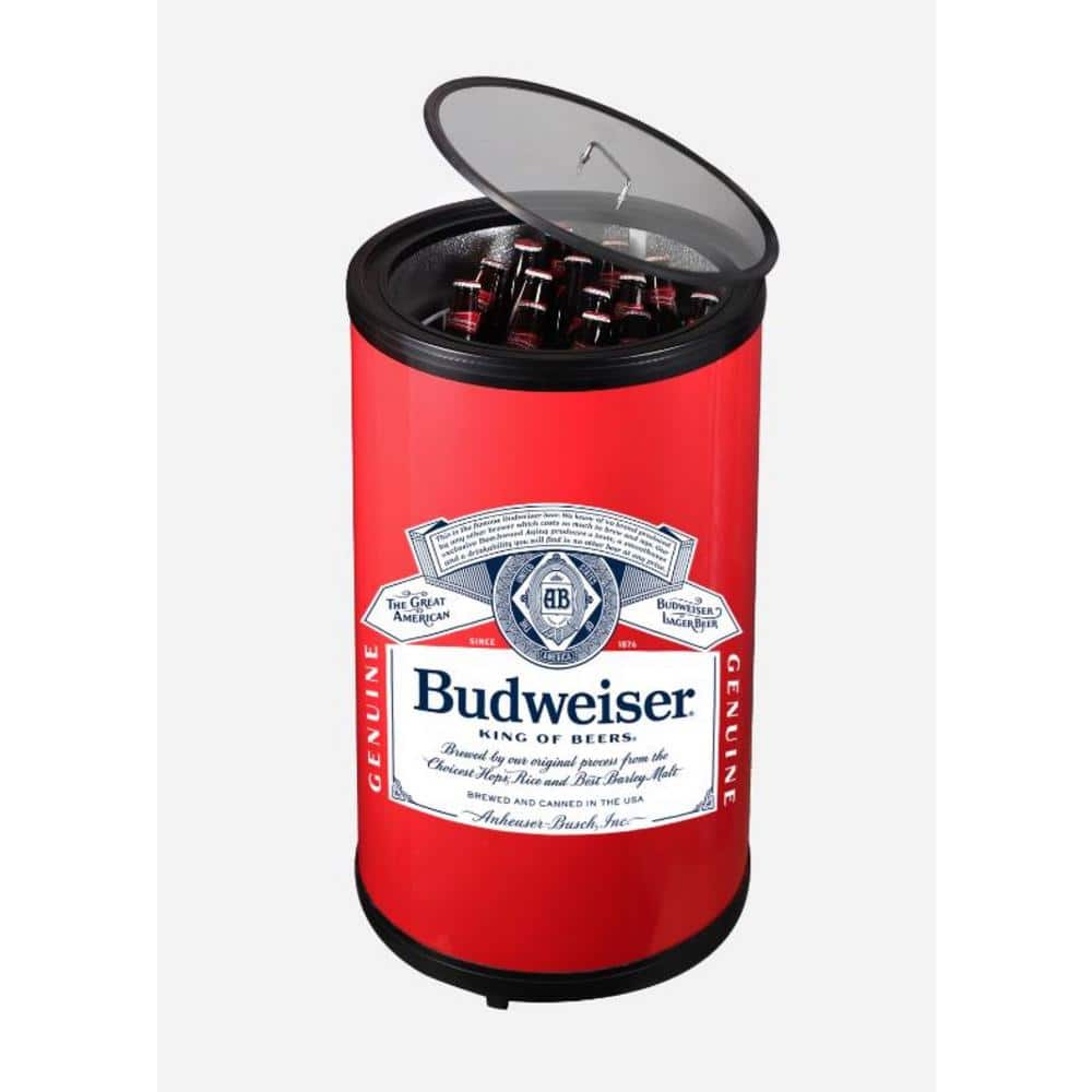 18 in. Wide Single Zone 55 Can/22 Bottle Beverage Cooler in Red
