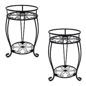 Glamos Wire 36 in. Black Heavy Duty Plant Stand (2-Pack)
