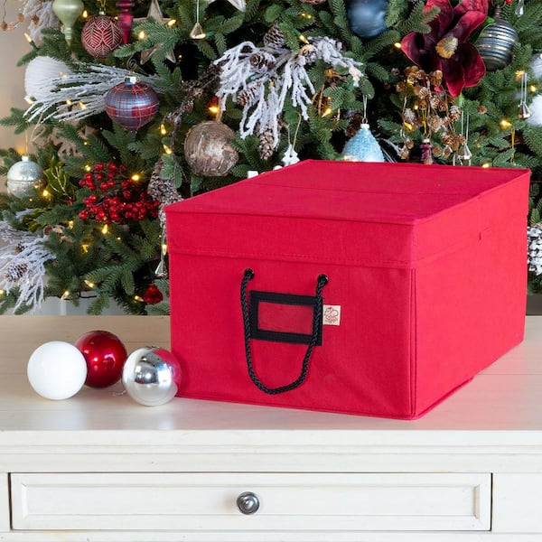 Santa's Bags 3-Drawer Christmas Ornament Storage Box (72 Ornaments