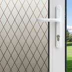 36 in. W x 78 in. H Privacy Control Frosted Lattice Window Film