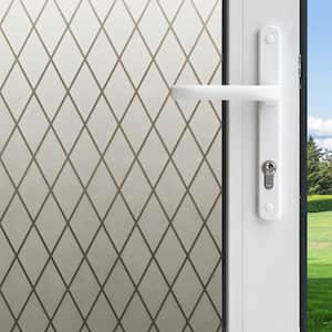36 in. W x 78 in. H Privacy Control Frosted Lattice Window Film